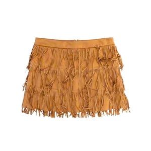 Silvian Heach girls faux suede skirt